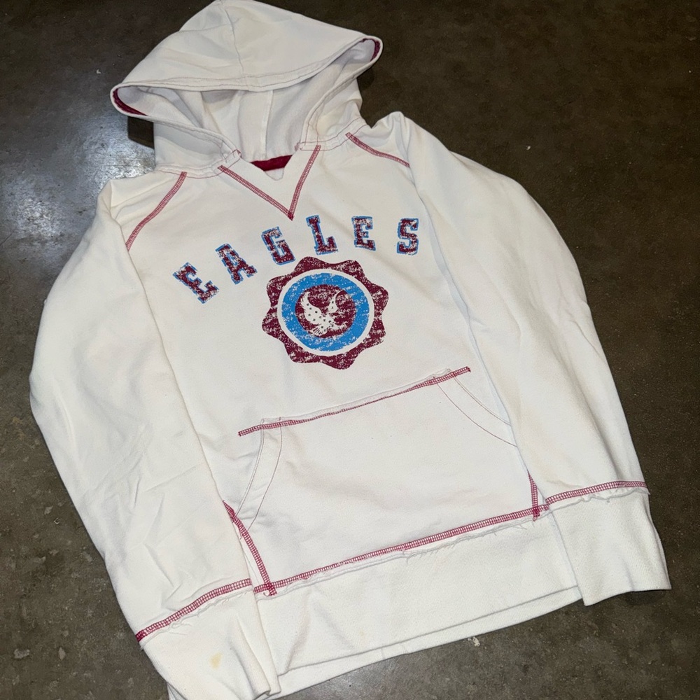 Vintage Y2K vanity rhinestone eagle Womens Hoodie pullover